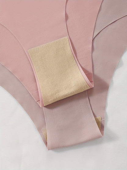 5-Pack Women's Solid Color Comfortable Breathable High-Waisted Briefs