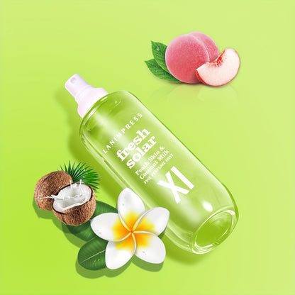 2 Pcs Set Brazilian Body&Hair Fragrance Mist, Enchanting Fresh Solar Body Spray, Long-Lasting, Eau De Parfum Body Spray For Women, Perfect Gifts For Romantic Dates, Luxurious Everyday & Travel Fragrance Party Play Travel Impo