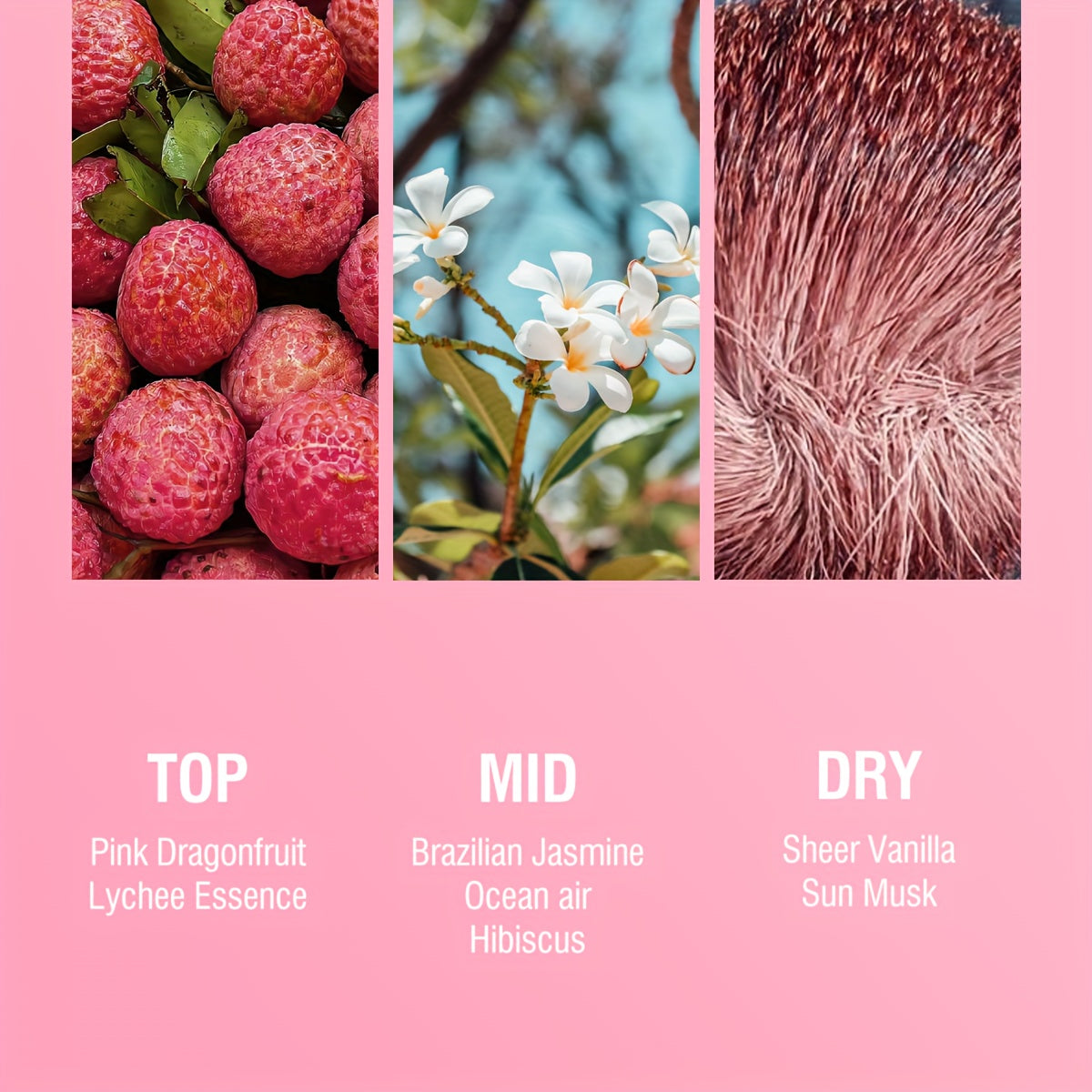 2 Pcs Set Brazilian Body&Hair Fragrance Mist, Enchanting Fruity Floral Body Spray, Long-Lasting, Eau De Parfum Body Spray For Women, Perfect Gifts For Romantic Dates, Luxurious Everyday & Travel Fragrance Party Play Travel Im