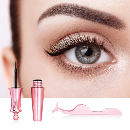 5 Pairs Magnetic Eyelashes And Eyeliner Kit Reusable 3D Magnetic False Lashes Extension No Glue Needed - Eyes Makeup Sets for Mother
