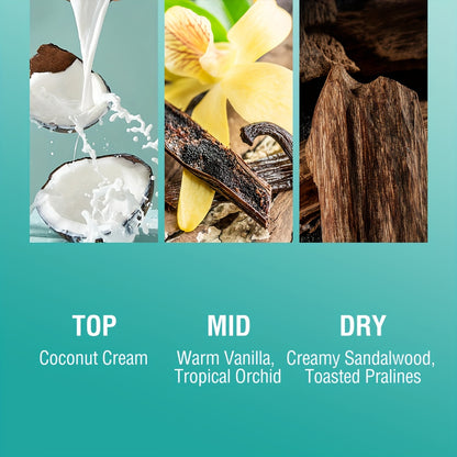 2 Pcs Set Long-Lasting Eau De Parfum Brazilian Body & Hair Fragrance Mist, Enchanting Warm Gourmand Body Spray for Women, Perfect Gifts for Romantic Dates, Luxurious Everyday & Travel Fragrance