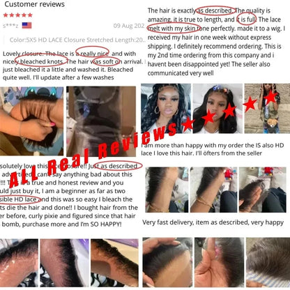 13x6 HD lace Frontal Invisible HD Transparent Lace Melt Skins Straight 5X5 6X6 9X6 HD Lace Only Human Hair Remy Pre Plucked