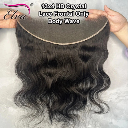 13x6 HD lace Frontal Invisible HD Transparent Lace Melt Skins Straight 5X5 6X6 9X6 HD Lace Only Human Hair Remy Pre Plucked