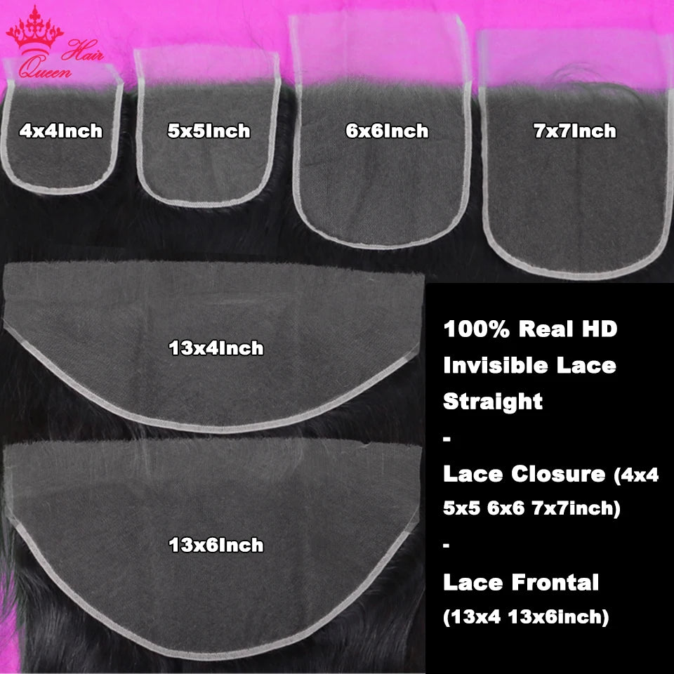 13x6 HD Lace Frontal Straight 13x4 Transparent Lace Frontal Peruvian Virgin Raw Hair Nature Hairline Bleached Knots Preplucked