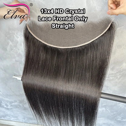 13x6 HD lace Frontal Invisible HD Transparent Lace Melt Skins Straight 5X5 6X6 9X6 HD Lace Only Human Hair Remy Pre Plucked