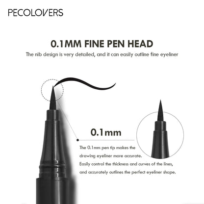 5PCS/Set Smooth Liquid Eyeliner Pen, Waterproof, Long-lasting Makeup, Black, Ultra-fine Pen Tip,Create A Charming Eye Makeup