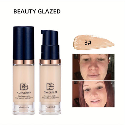 5 Color Liquid Concealer Matte Makeup Full Coverage of Pores Invisible Concealer Natural Nude Skin Tone Long-lasting Oil Control