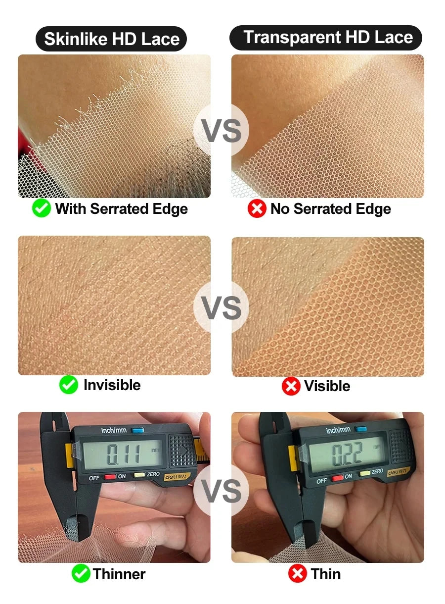 13x6 HD lace Frontal Invisible HD Transparent Lace Melt Skins Straight 5X5 6X6 9X6 HD Lace Only Human Hair Remy Pre Plucked