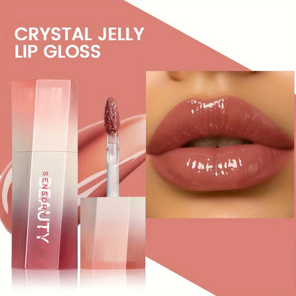 1PC Glossy lip gloss, moisturizing and hydrating lip gloss, creating a non-greasy luster. Suitable for all kinds of makeup looks