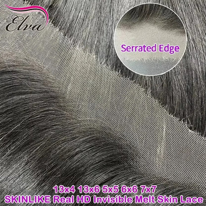 13x6 HD lace Frontal Invisible HD Transparent Lace Melt Skins Straight 5X5 6X6 9X6 HD Lace Only Human Hair Remy Pre Plucked