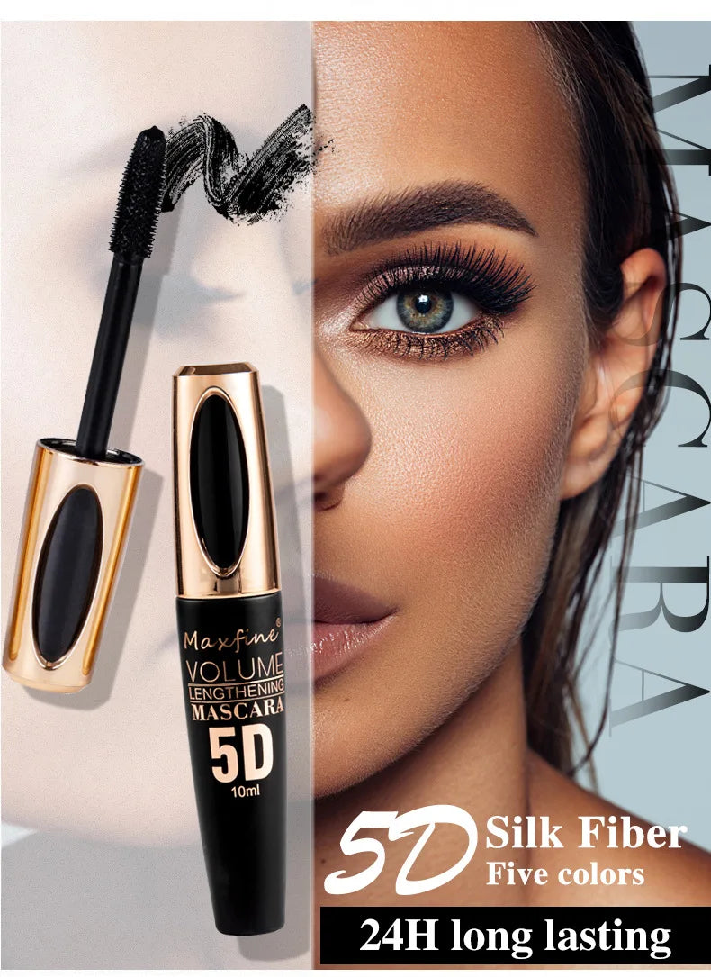 5D Three Dimensional Eye Black Waterproof Not Easy To Smudge Durable Thick And Curly