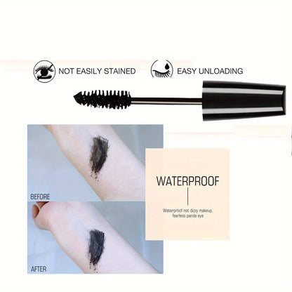 5D Black Waterproof Mascara Lengthens Eyelashes Extension Thick Silk Fiber Mascara Female Makeup Eye Cosmetics Tools for Gifts