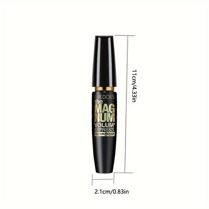 5D Black Waterproof Mascara Lengthens Eyelashes Extension Thick Silk Fiber Mascara Female Makeup Eye Cosmetics Tools for Gifts